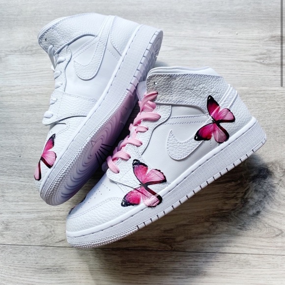 Nike air Jordan AJ custom butterfly - Picture 6 of 8